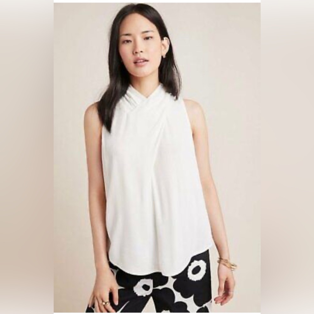 Anthropology Maeve Blouse Ivory size 2